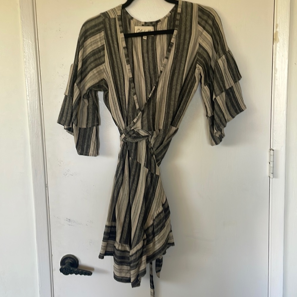 Cleobella mini wrap dress